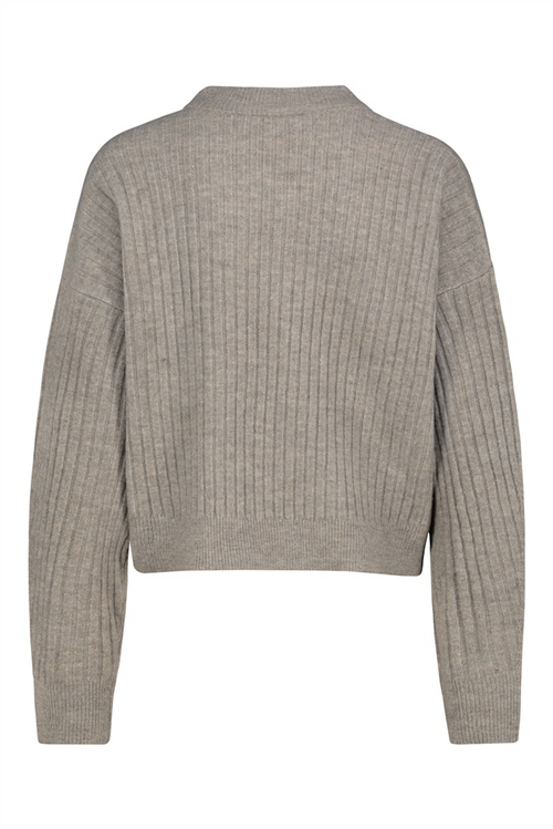 SUBLEVEL Strick Pullover Dark Beige