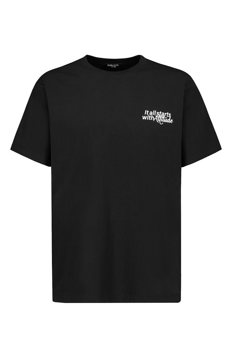 SUBLEVEL Backprint T-Shirt Black