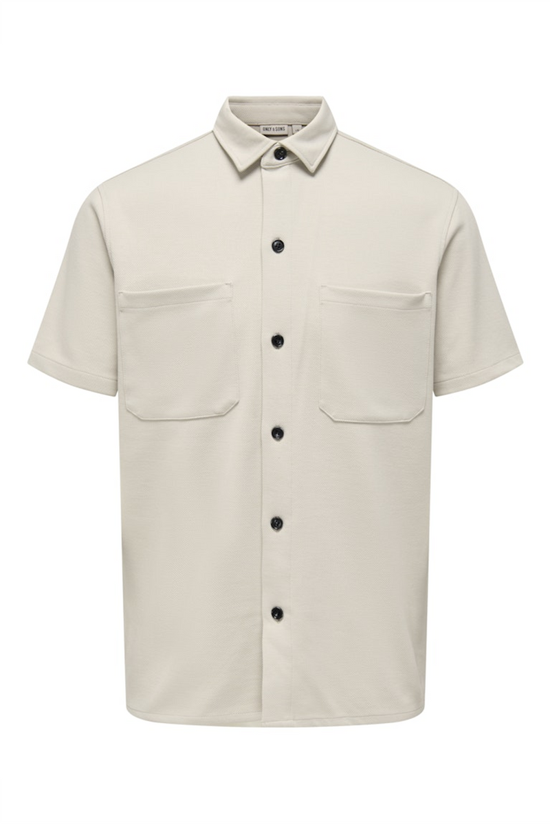 ONLY & SONS Lockeres Kurzarm Hemd Moonstruck