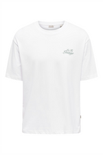 ONLY & SONS Backprint Shirt Bright White Lounge