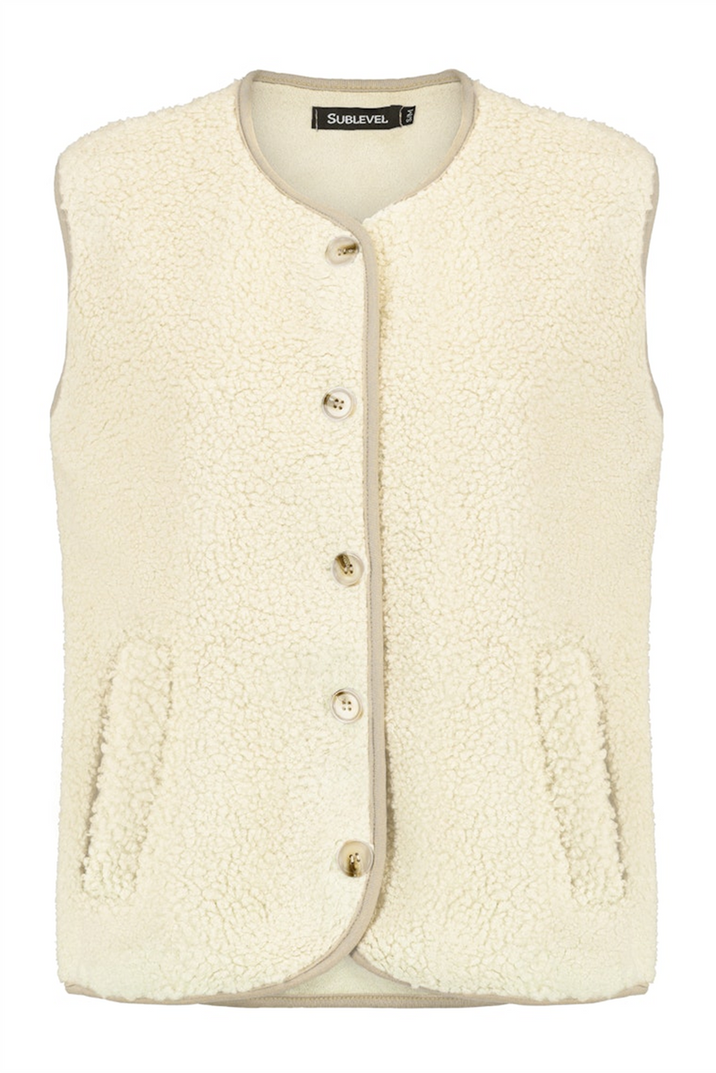 SUBLEVEL Teddy Weste White