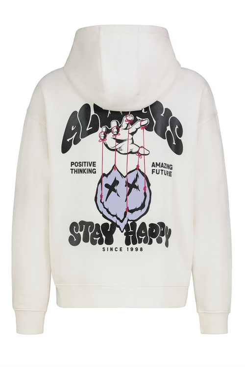 SUBLEVEL Backprint Hoodie White