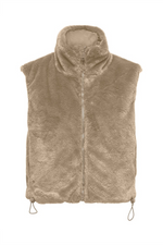 ONLY Fake Pelz Weste Silver Mink