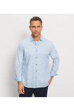 OLYMP Casual Hemd Regular Fit Bleu