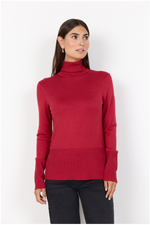 SOYACONCEPT Rollkragen Pullover Rot