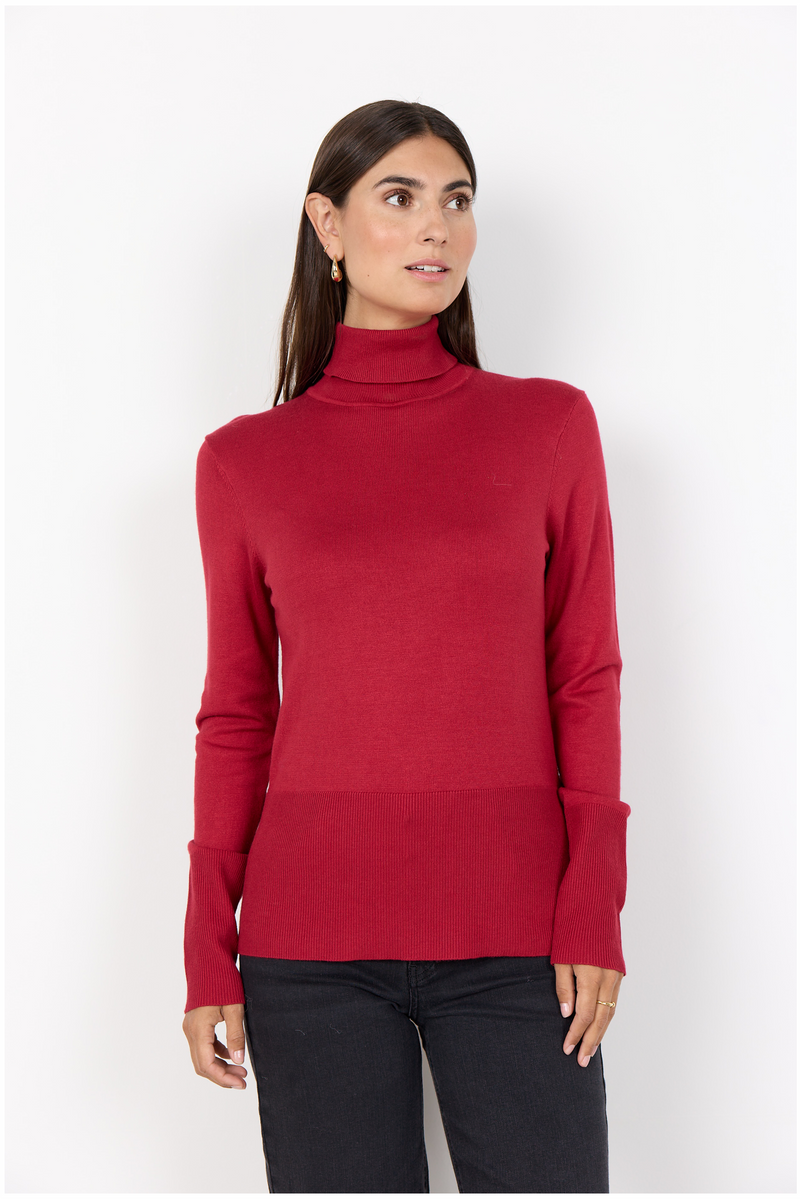 SOYACONCEPT Rollkragen Pullover Rot