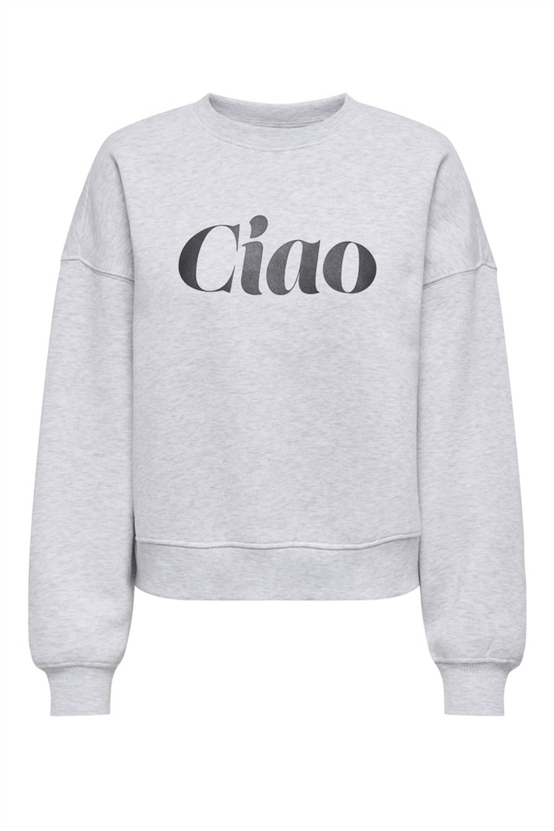 ONLY Sweatshirt Light Grey Ciao