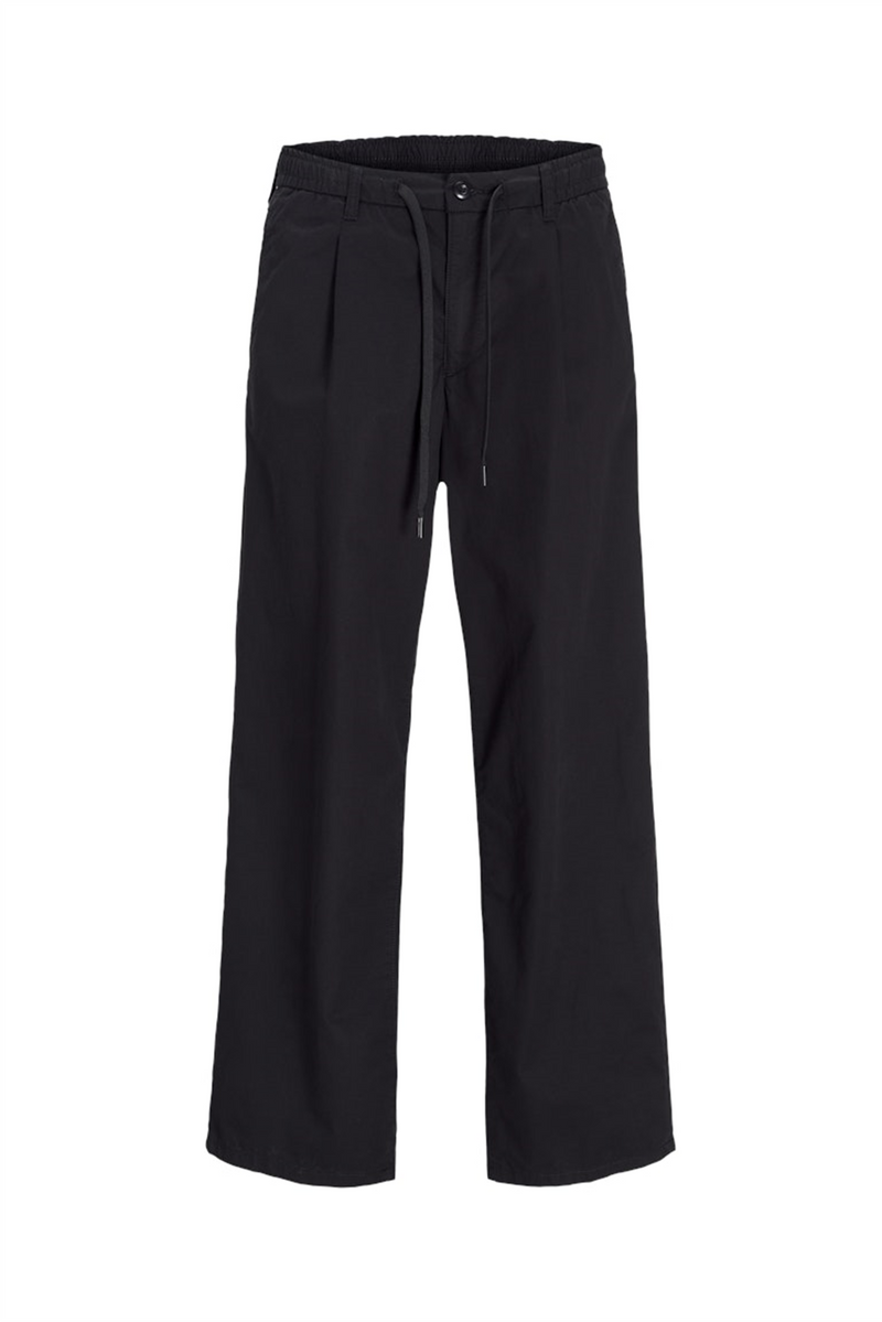 JACK & JONES Wide Leg Hose Schwarz