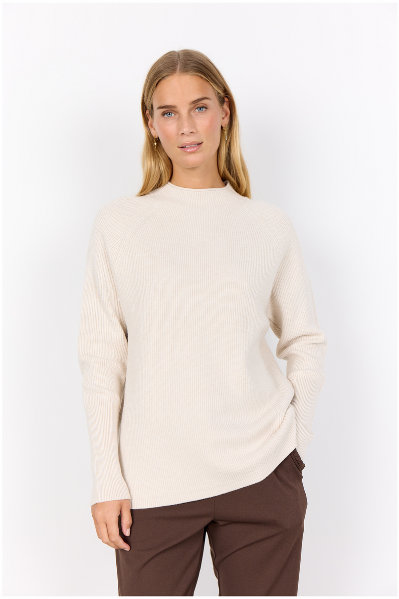 SOYACONCEPT  Stehkragen Pullover Creme