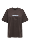 ONLY Backprint T-Shirt Black Coffee