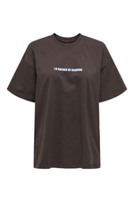 ONLY Backprint T-Shirt Black Coffee