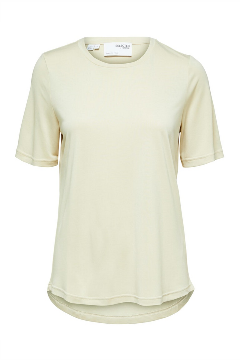 SELECTED FEMME Modal T-Shirt Sandshell