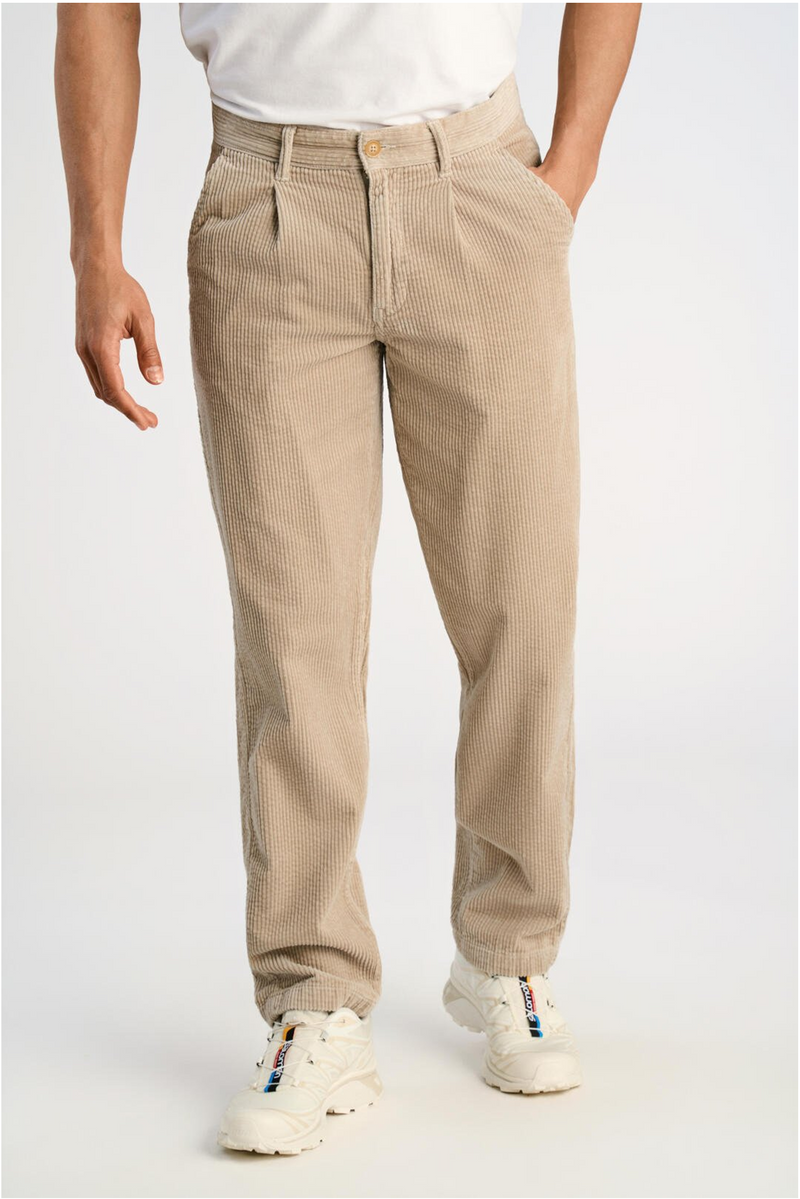 LINDBERGH Cord Stoffhose Relax Fit LT Stone