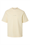 SELECTED HOMME Relax Backprint T-Shirt Egret