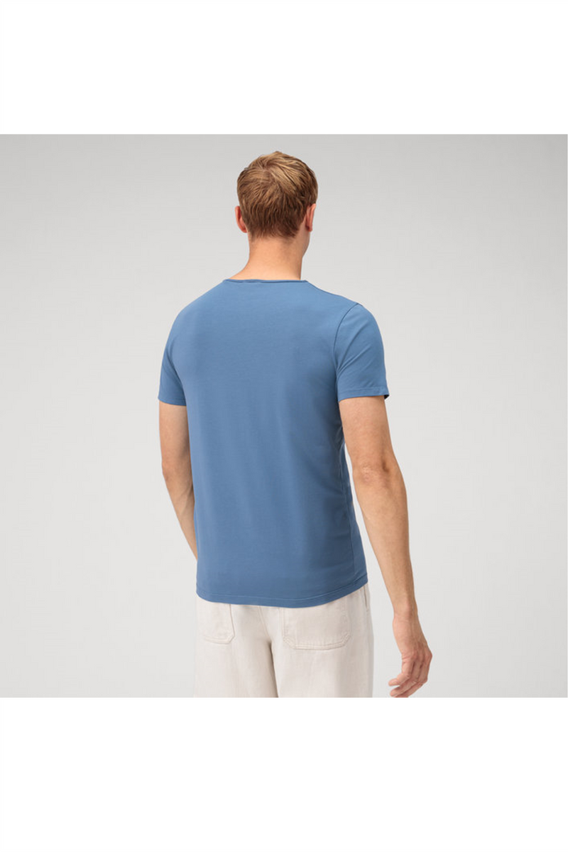 OLYMP T-Shirt Rauchblau