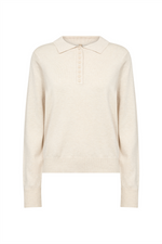 SOYACONCEPT Polokragen Pullover Sand