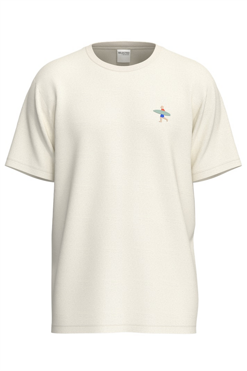 SELECTED HOMME T-Shirt Egret Surfe