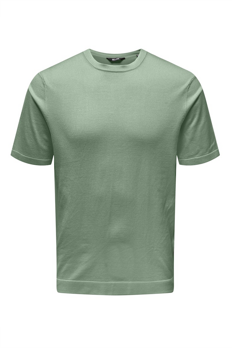 ONLY & SONS Strick T-Shirt Hedge Green