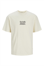 JACK & JONES Backprint T-Shirt Buttercream