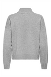 JDY High Neck Pullover Light Grey Melange