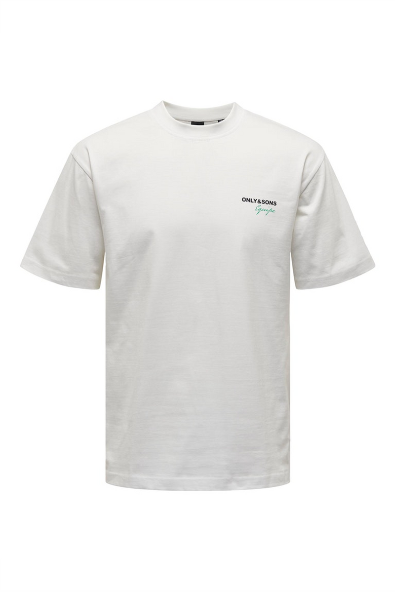 ONLY & SONS Logo Backprint T-Shirt Cloud Dancer