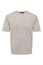 ONLY & SONS Strick T-Shirt Silver Lining