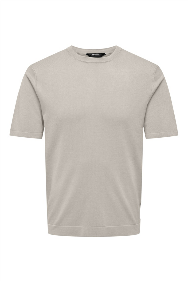 ONLY & SONS Strick T-Shirt Silver Lining