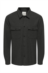 ONLY & SONS Pique Brushed Overshirt Dark Grey Melange