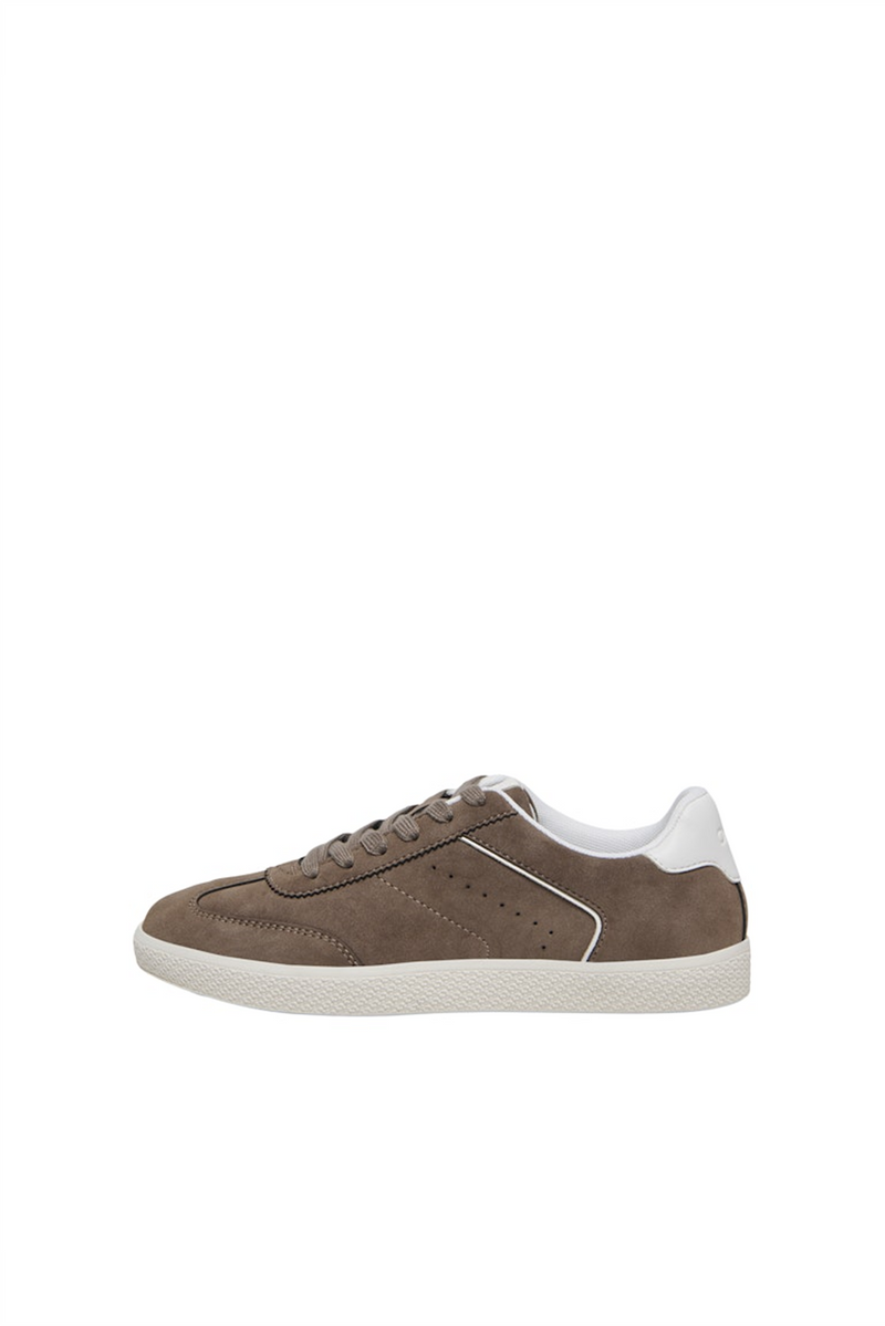 ONLY SHOES Velours Sneaker Walnut