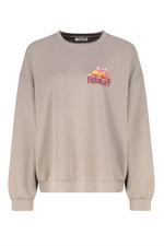SUBLEVEL Backprint Soft Sweatshirt Dark Beige