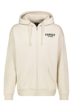 SUBLEVEL Backprint Sweat Jacke Light Beige