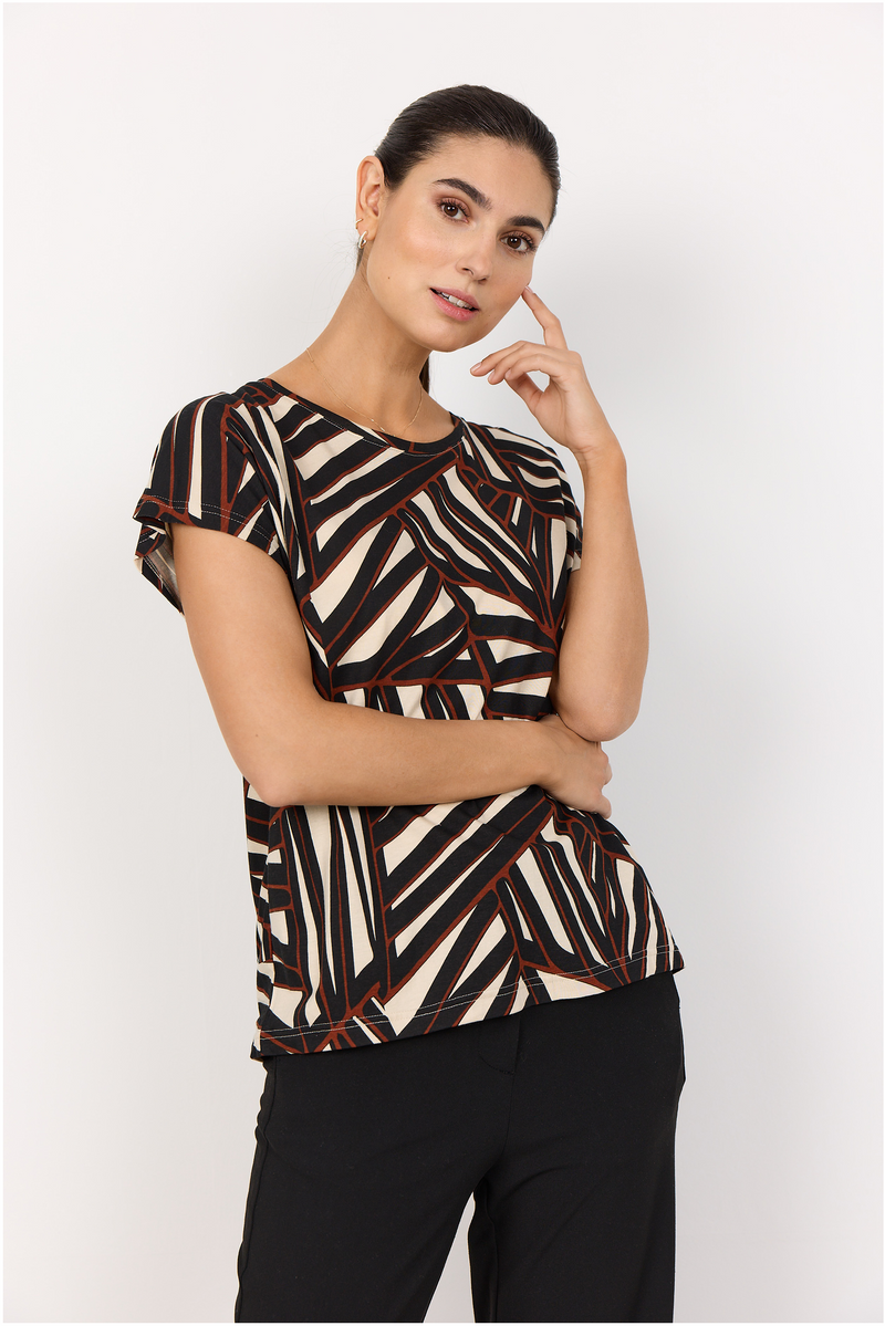 SOYACONCEPT Blusenshirt Rost Schwarz