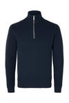 SELECTED HOMME Half Zip Pullover Sky Captain