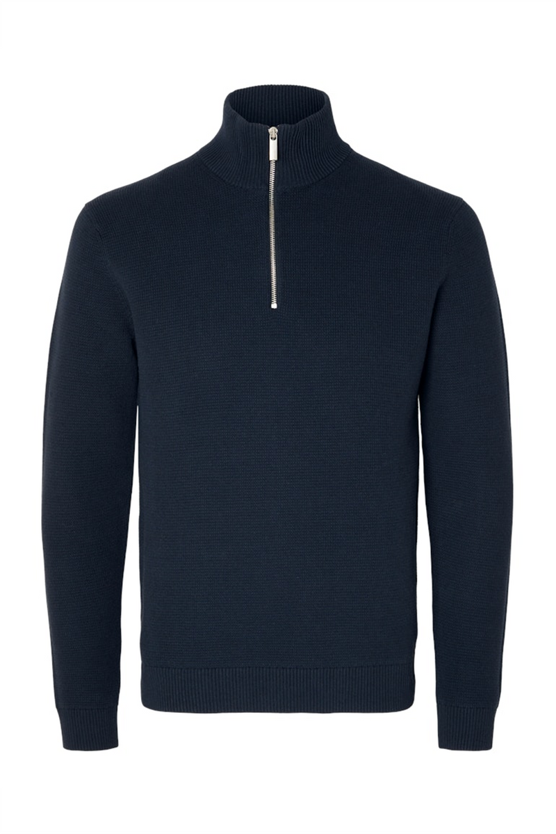 SELECTED HOMME Half Zip Pullover Sky Captain