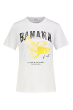 SUBLEVEL Print T-Shirt White Banana