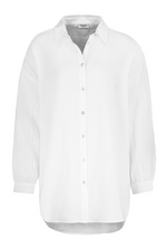 SUBLEVEL Musselin Bluse White