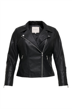 ONLY CARMAKOMA PU Leder Jacke Black