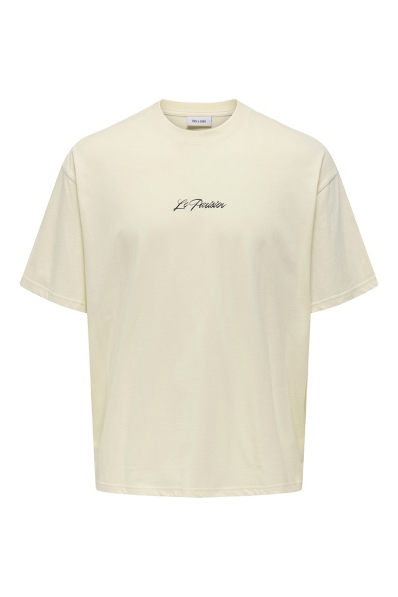ONLY & SONS Oversize Backprint T-Shirt Antique White