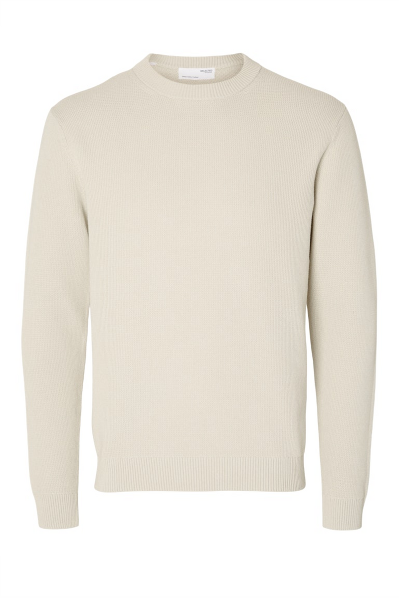 SELECTED HOMME Struktur Pullover Oatmeal
