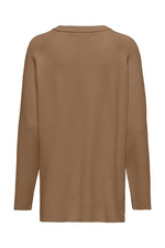 ONLY O Neck Pullover Toasted Coconut