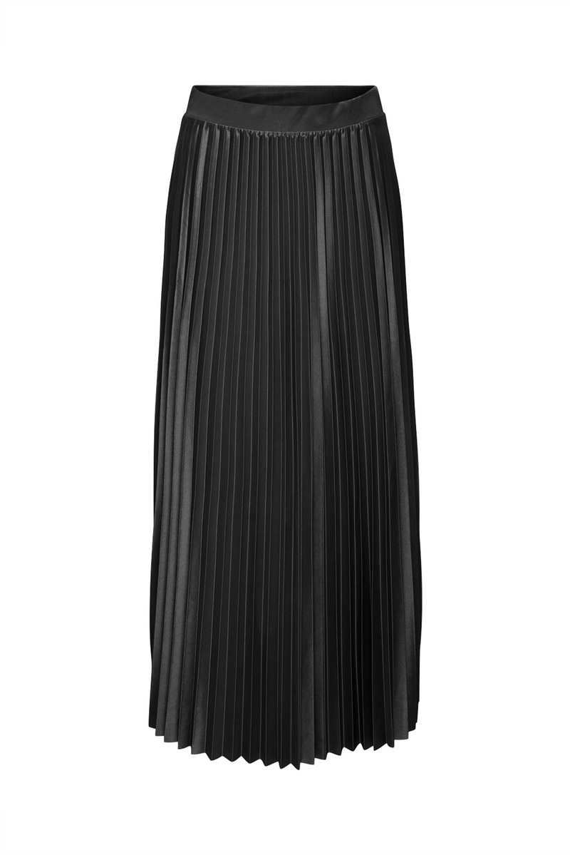ONLY Langer Plisee Rock Black