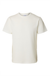 SELECTED HOMME Seersucker T-Shirt Egret