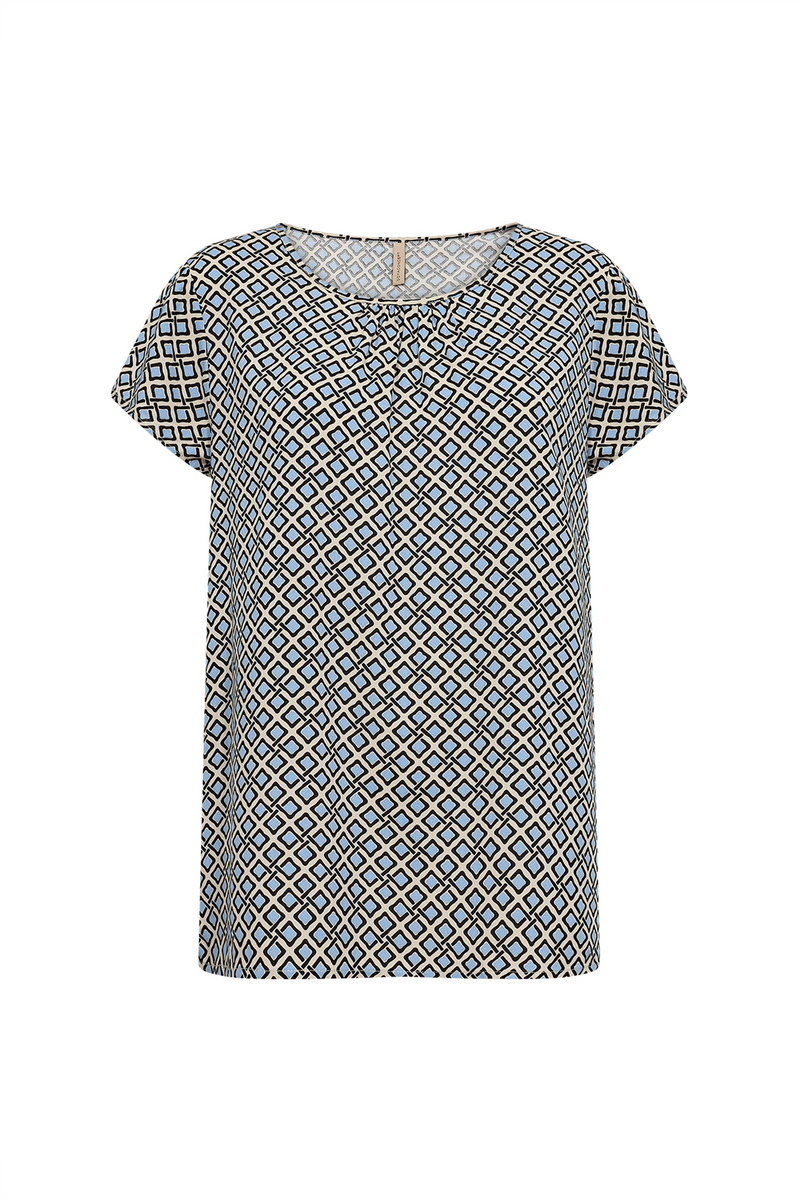 SOYACONCEPT Blusenshirt Blau Creme