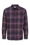 JACK & JONES Flanell Hemd Vineyard Wine