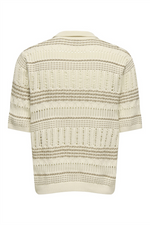 ONLY & SONS Strick Poloshirt Vanilla Ice