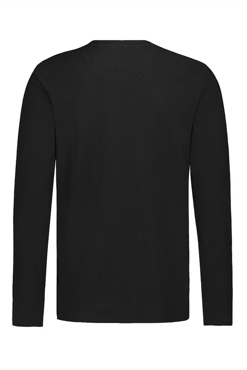 SUBLEVEL Struktur Longsleeve Black