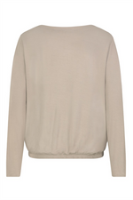 SUBLEVEL Langarm T-Shirt Dark Beige