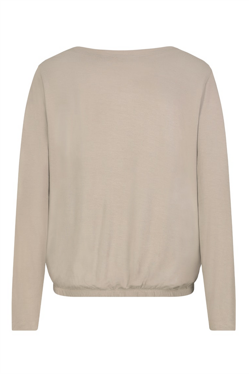 SUBLEVEL Langarm T-Shirt Dark Beige