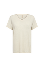 SOYACONCEPT Leinen T-Shirt Beige