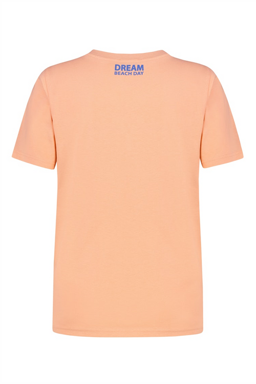 SUBLEVEL Print T-Shirt Light Orange
